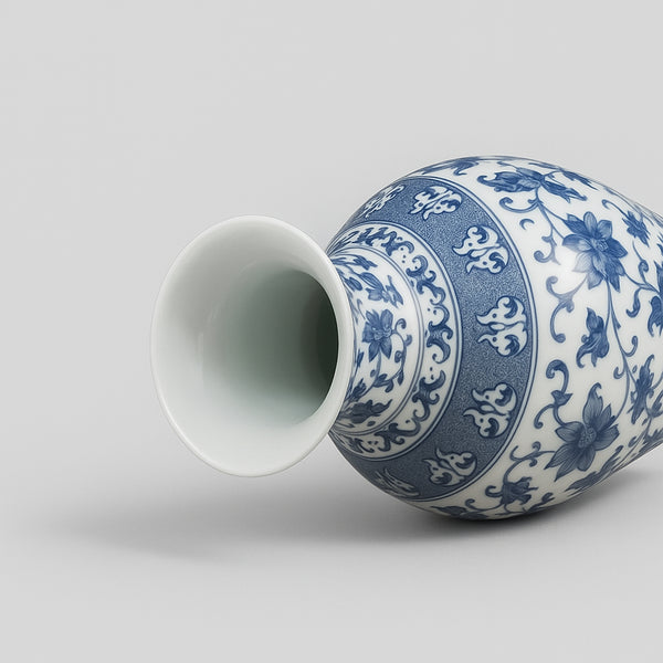 Blaue Porzellanvase – Prestige Edition 36 cm