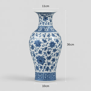 Blaue Porzellanvase – Prestige Edition 36 cm