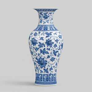 Blaue Porzellanvase – Prestige Edition 36 cm