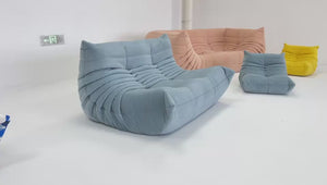Einzigartiges Luxus-2-Sitzer-Relaxsofa aus Stoff – Komfort und zeitlose Eleganz